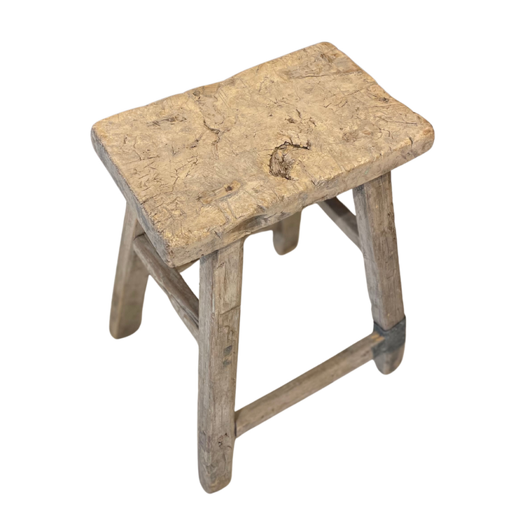 Rechthoekige kruk olm #1