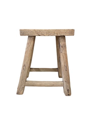 Rechthoekige kruk olm #2