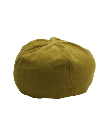 Maison de Vacances Pouf Bulle - Lin Wabi Sabi Stone Washed - Ocre