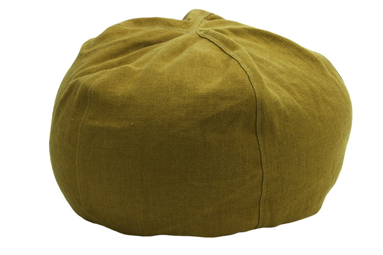 Maison de Vacances Pouf Bulle - Lin Wabi Sabi Stone Washed - Ocre