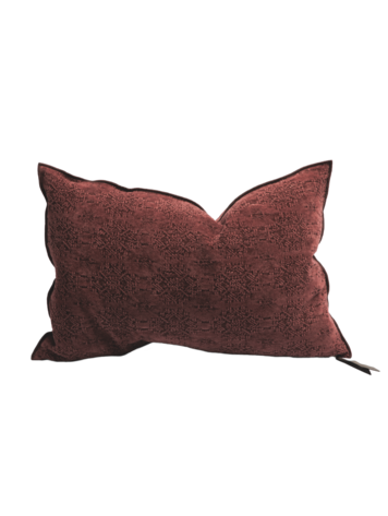 Maison de Vacances Kussen Vice Versa, Jacquard Stone Washed Kilim - Chianti