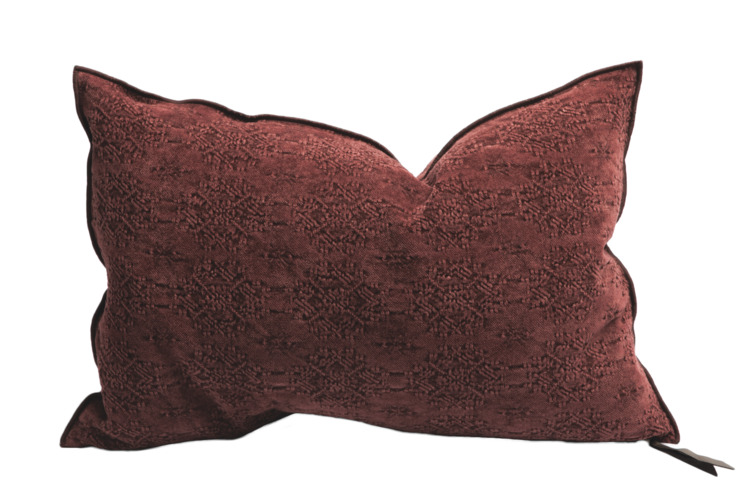 Maison de Vacances Kussen Vice Versa, Jacquard Stone Washed Kilim - Chianti