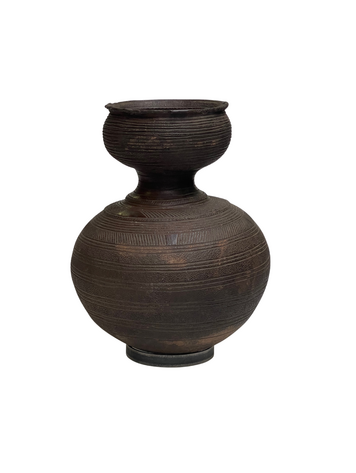 Old Nigerian Nupe Water Vessel Jar #8
