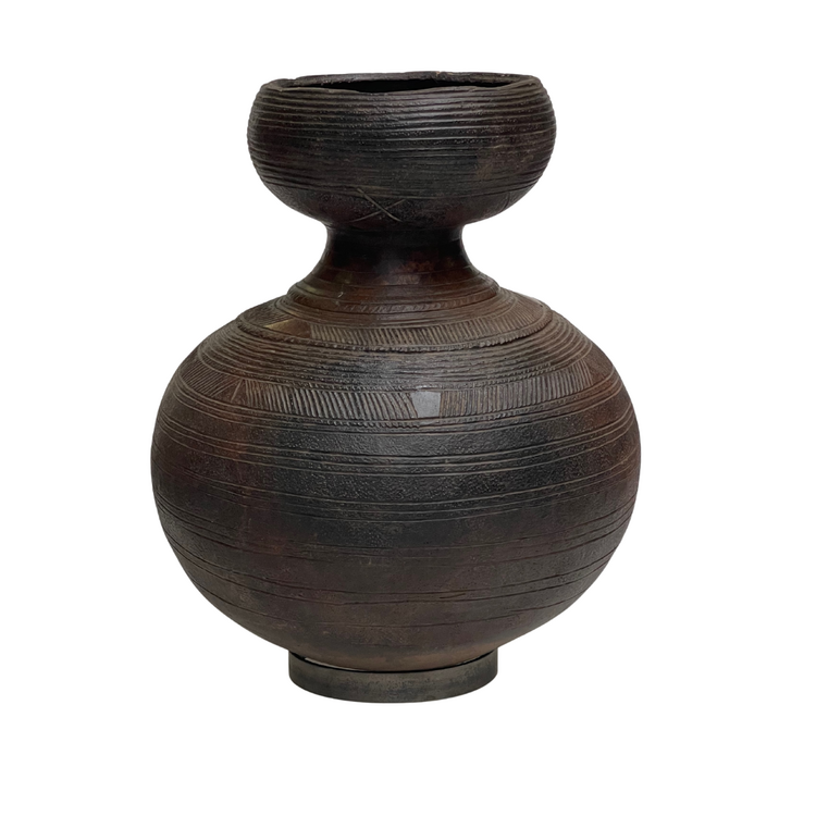 Old Nigerian Nupe Water Vessel Jar #7