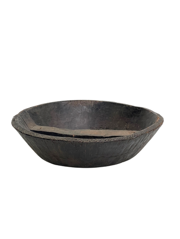 Authentieke Houten Vleesschaal Gurage #1