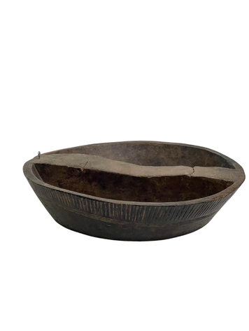 Authentic Gurage Wooden Meat Bowl #2