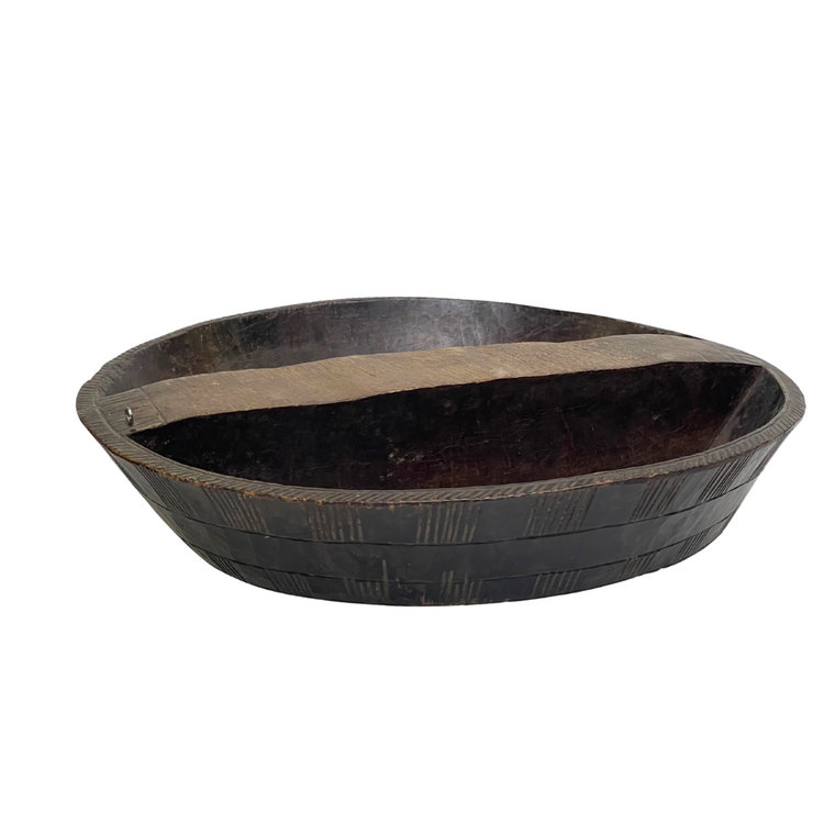 Authentieke Houten Vleesschaal Gurage #3