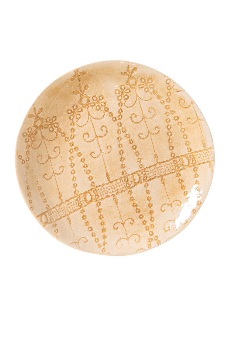 Wonki Ware Dinner Plate Chestnut Pattern