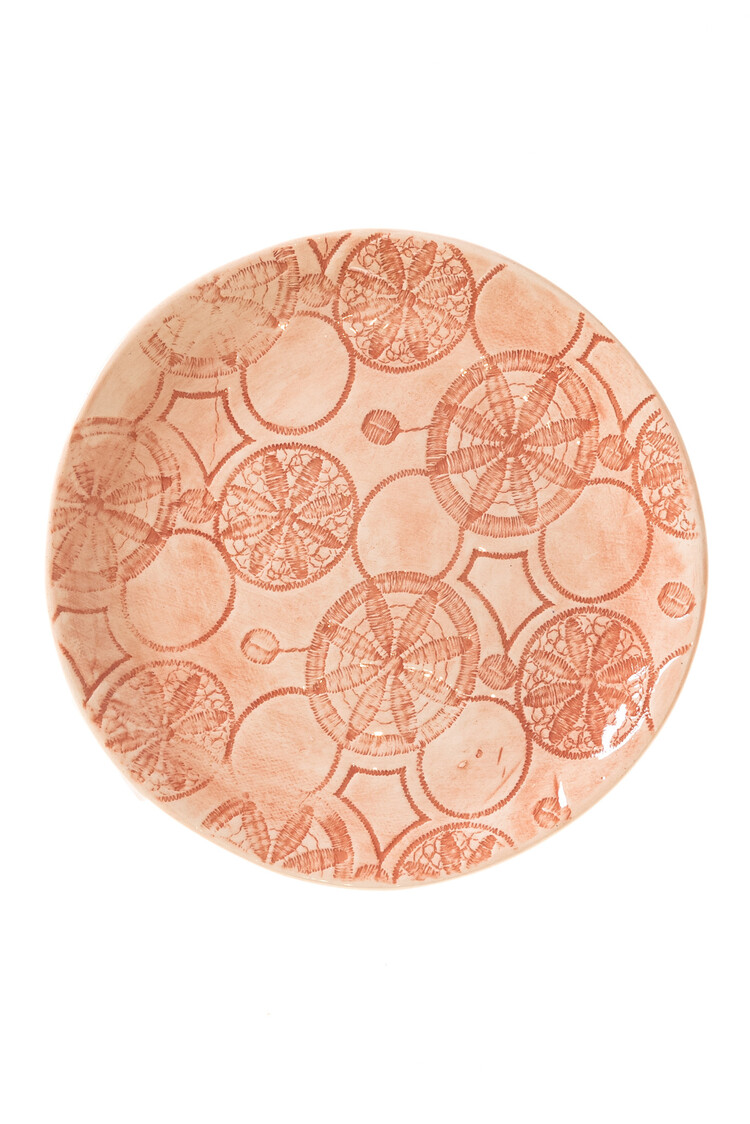 Wonki Ware Dinner Plate Rossa Pattern