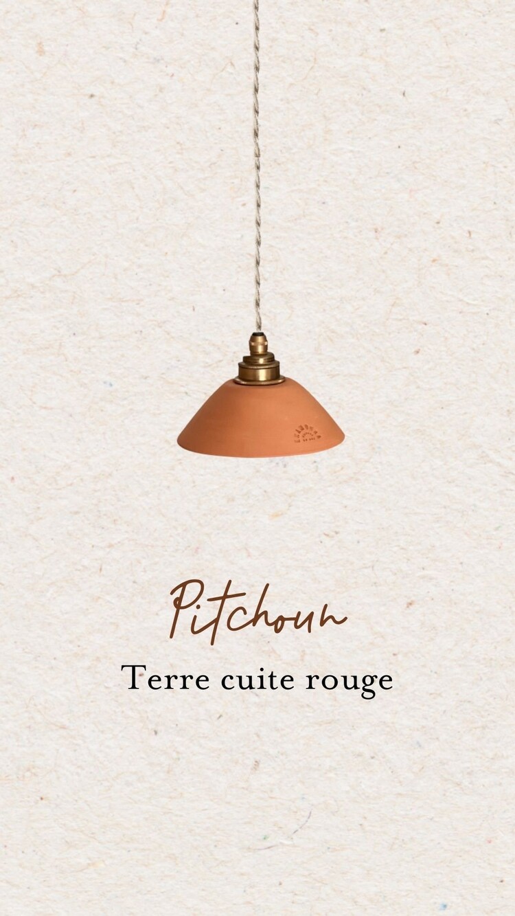 Enamoura Pitchoun Hanglamp - Terracotta Rood