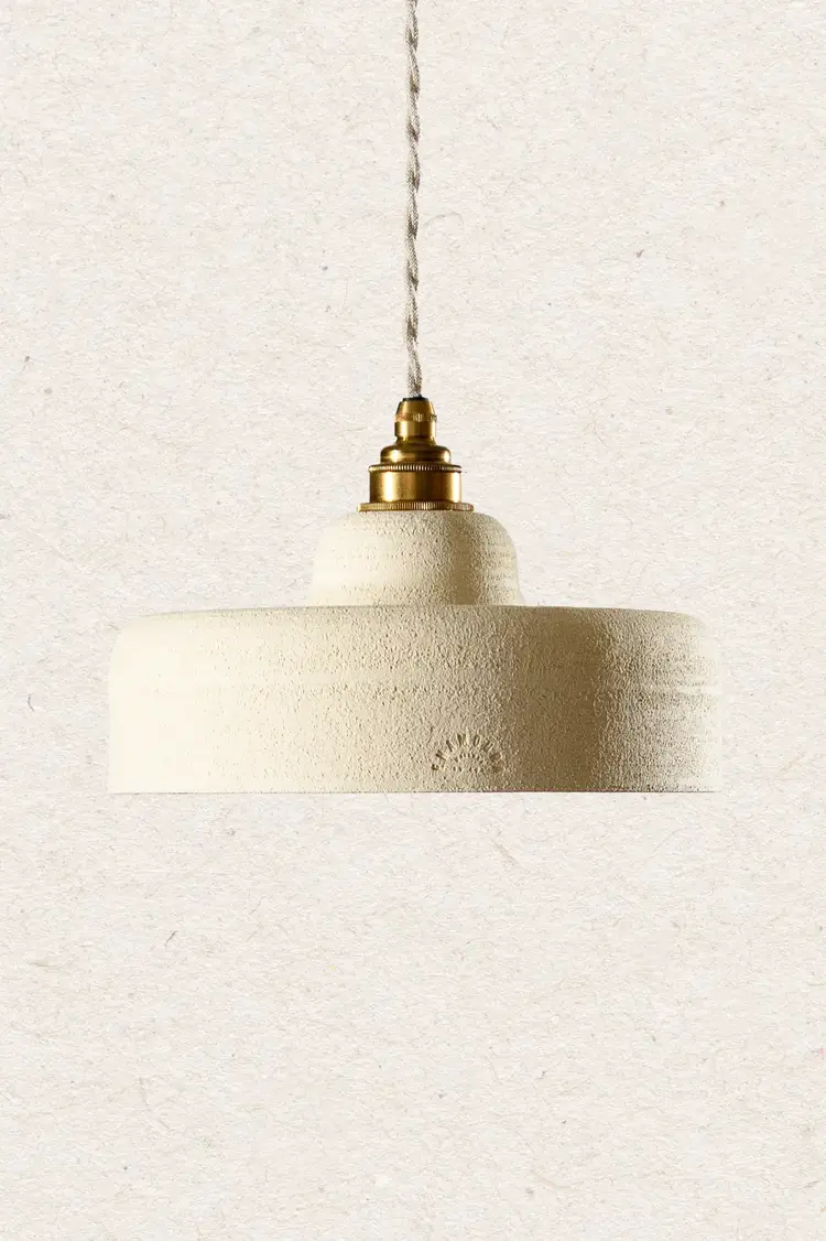 Enamoura Ursule Hanglamp - Grès Chamotté Ivoire