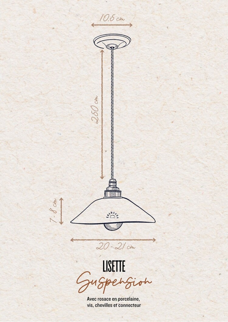 Enamoura Lisette Suspension - Terracotta Red