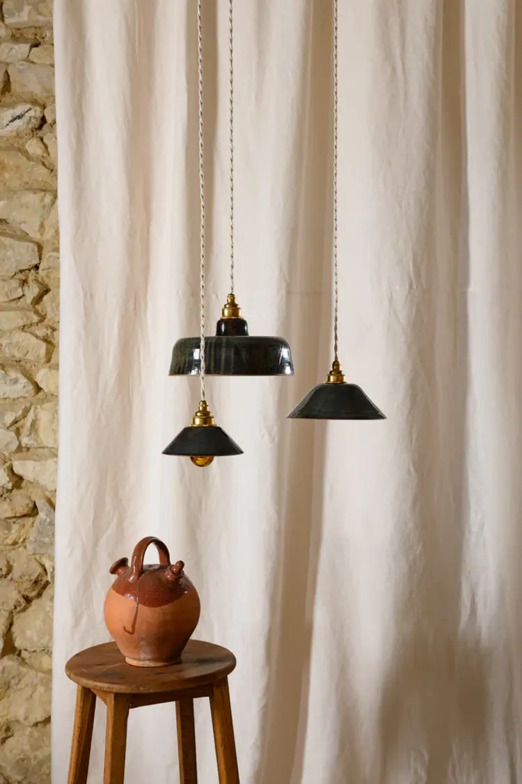 Enamoura Lisette Suspension -  Grès Minuit