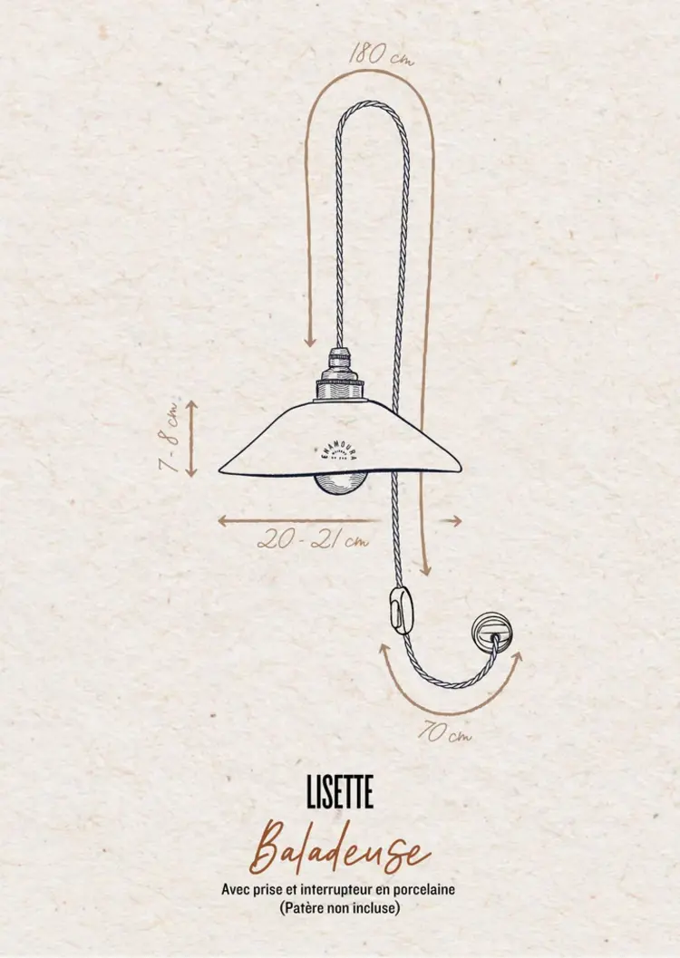 Enamoura Lisette Baladeuse - Grès Minuit