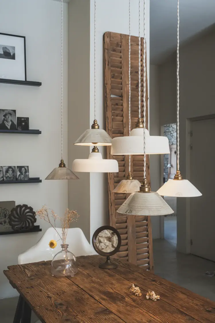 Enamoura Ursule Suspension - Grès Chamotté Ivoire