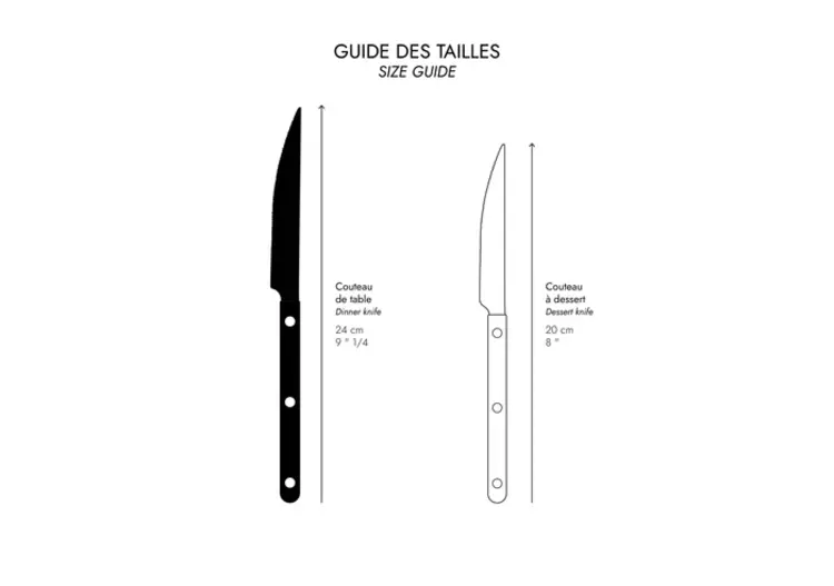 Sabre Paris Dinner Knive Bistrot Solid, Orange