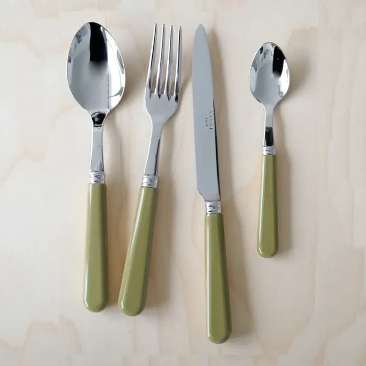 Sabre Paris Desert Spoon Fork Pop Unis, Sage Green
