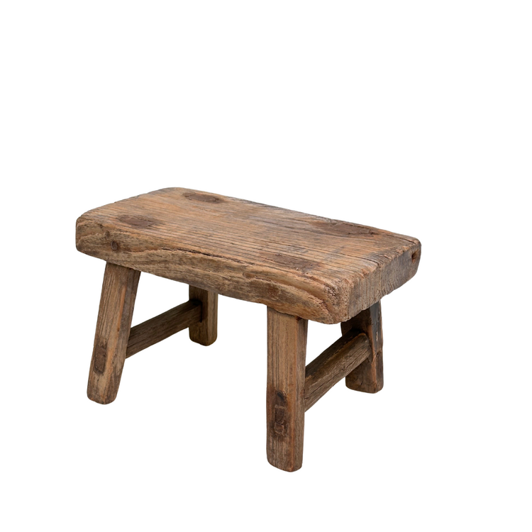 Oud Houten Kinderkrukje #10