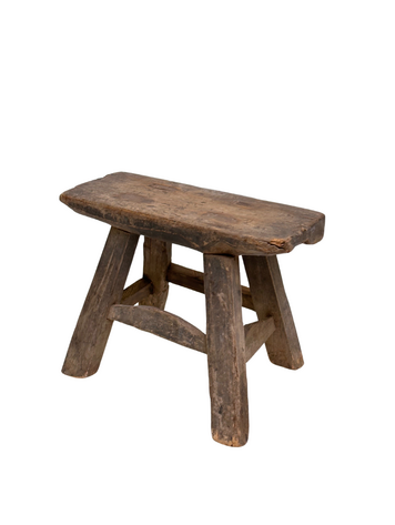 Chinese Old Mini Wooden Stool #12