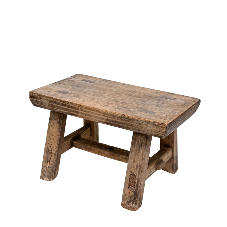 Chinese Old Mini Wooden Stool #13