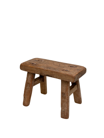 Chinese Old Mini Wooden Stool #14