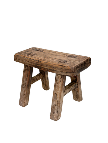 Chinese Old Mini Wooden Stool #16