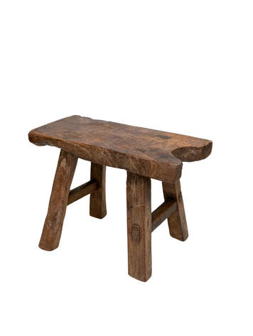 Chinese Old Mini Wooden Stool #17