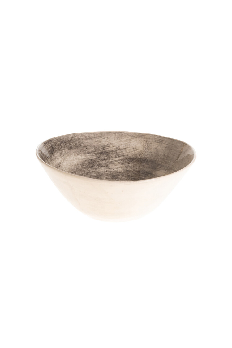 Wonki Ware Bowl Deep Black Plain