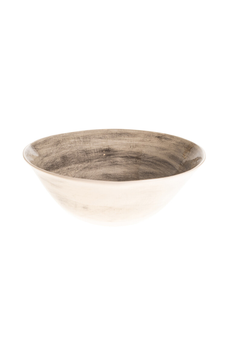 Wonki Ware Bowl Deep Black Plain