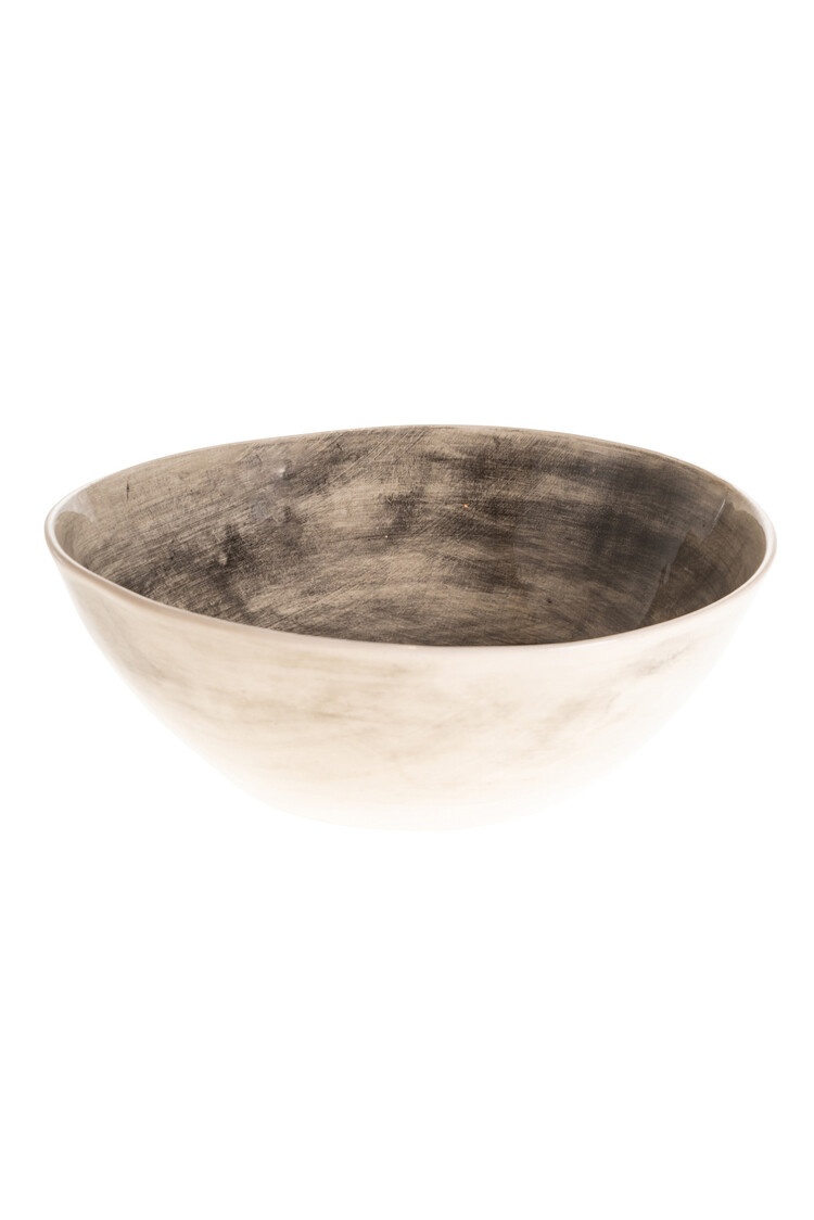 Wonki Ware Bowl Deep Black Plain