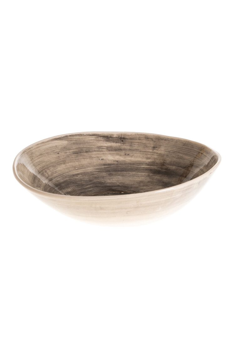 Wonki Ware Bowl Deep Black Plain