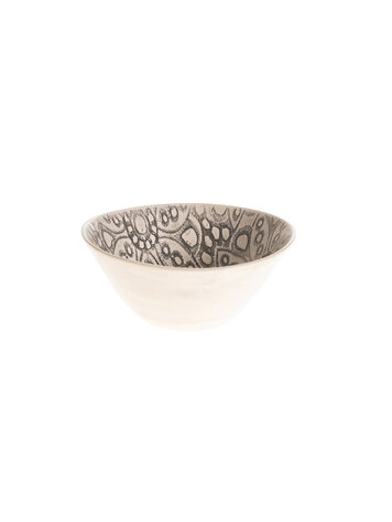 Wonki Ware Bowl Deep Black Pattern