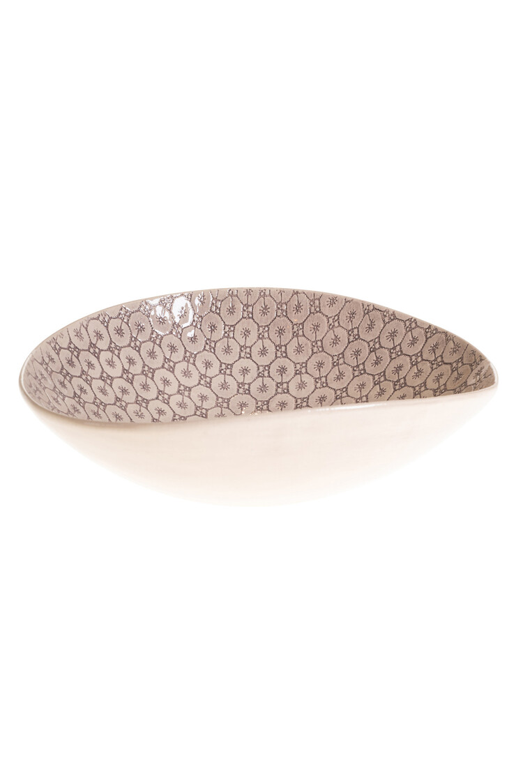 Wonki Ware Bowl Deep Aubergine Pattern