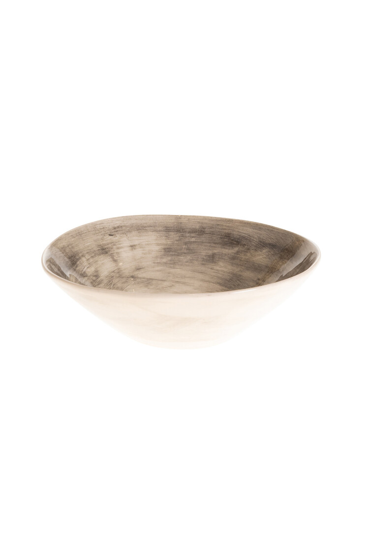 Wonki Ware Bowl Less Deep  - Black Plain