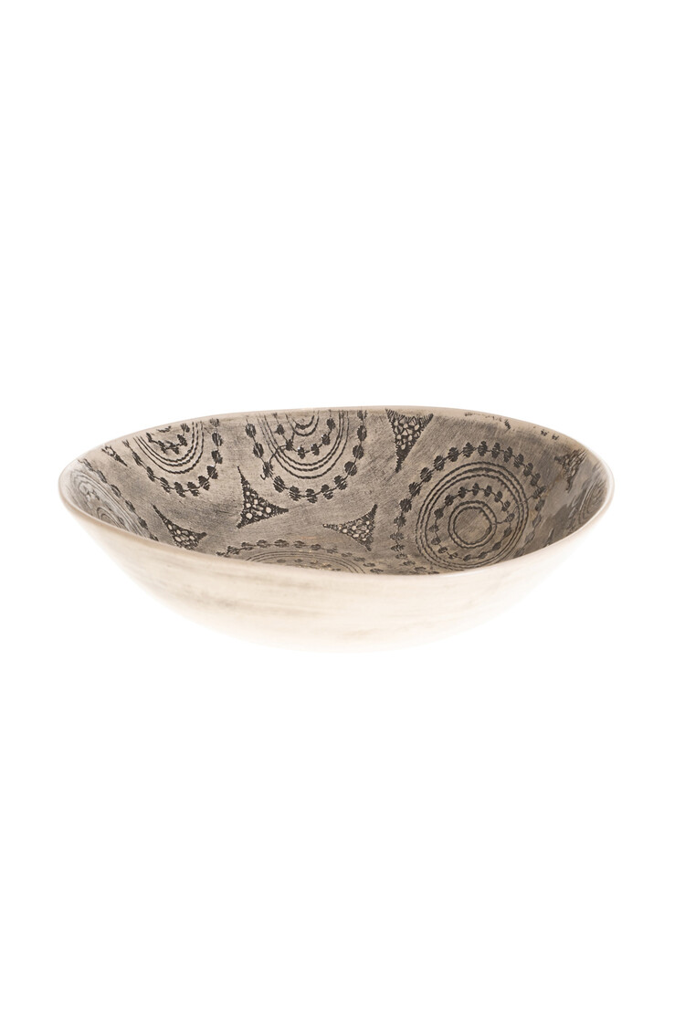 Wonki Ware Bowl Less Deep - Black Pattern