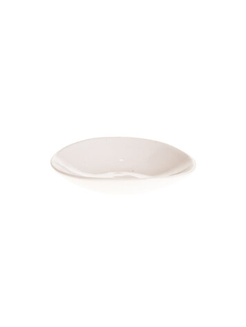 Wonki Ware Salsa Dish Round - White Plain