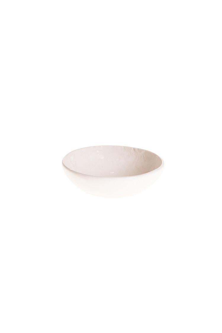 Wonki Ware Bowl Small Round - White Pattern