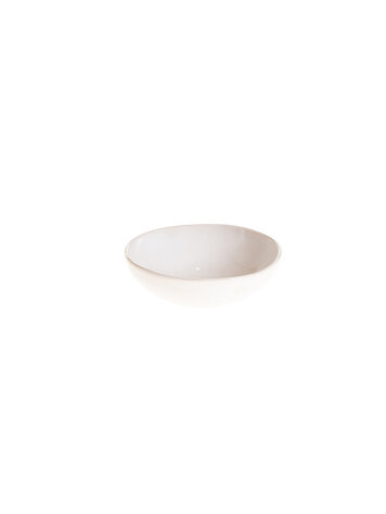 Wonki Ware Bowl Small Round - White Plain
