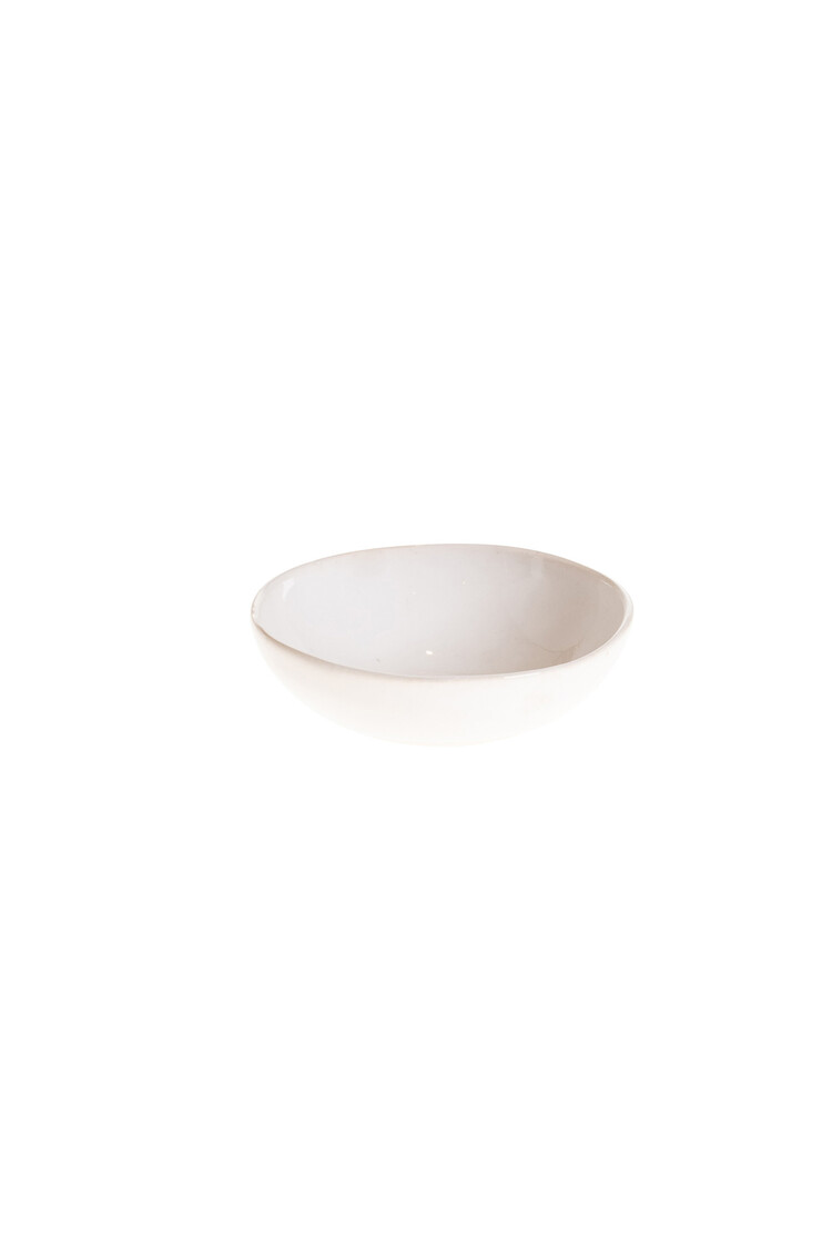 Wonki Ware Bowl Small Round - White Plain