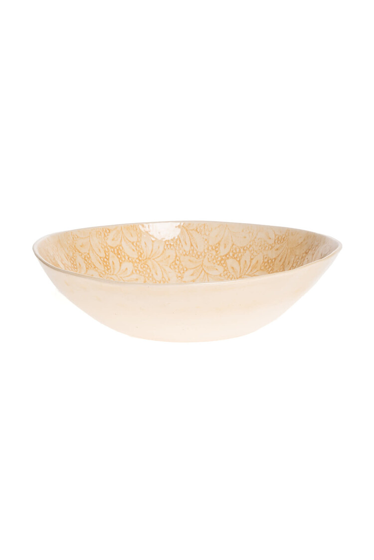 Wonki Ware Bowl Deep Chestnut Pattern