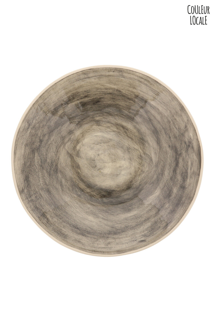 Wonki Ware Bowl Deep Black Plain