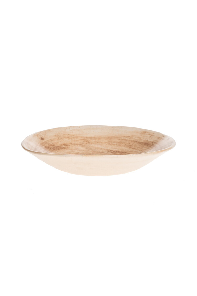 Wonki Ware Bowl Less Deep - Chestnut Plain