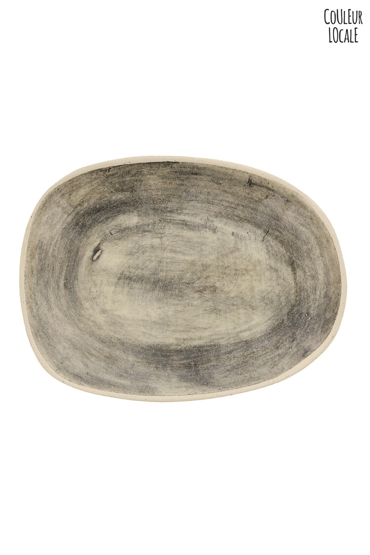 Wonki Ware Salsa Dish Oval - Black Plain