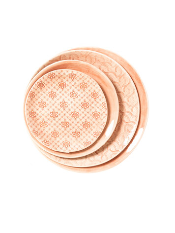 Wonki Ware Dinner Plate Rossa Pattern