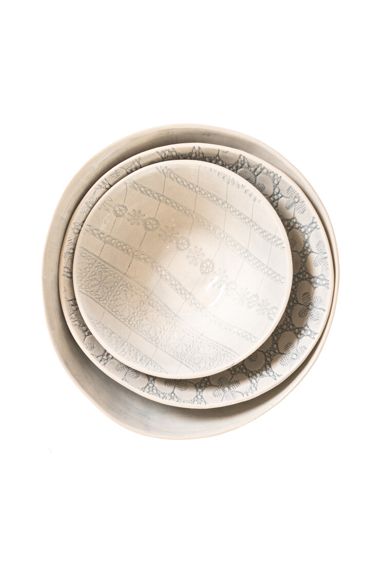 Wonki Ware Dinner Plate Duck Egg Pattern