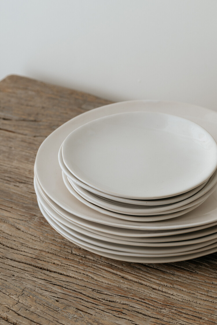 Wonki Ware Dinner Plate White Plain