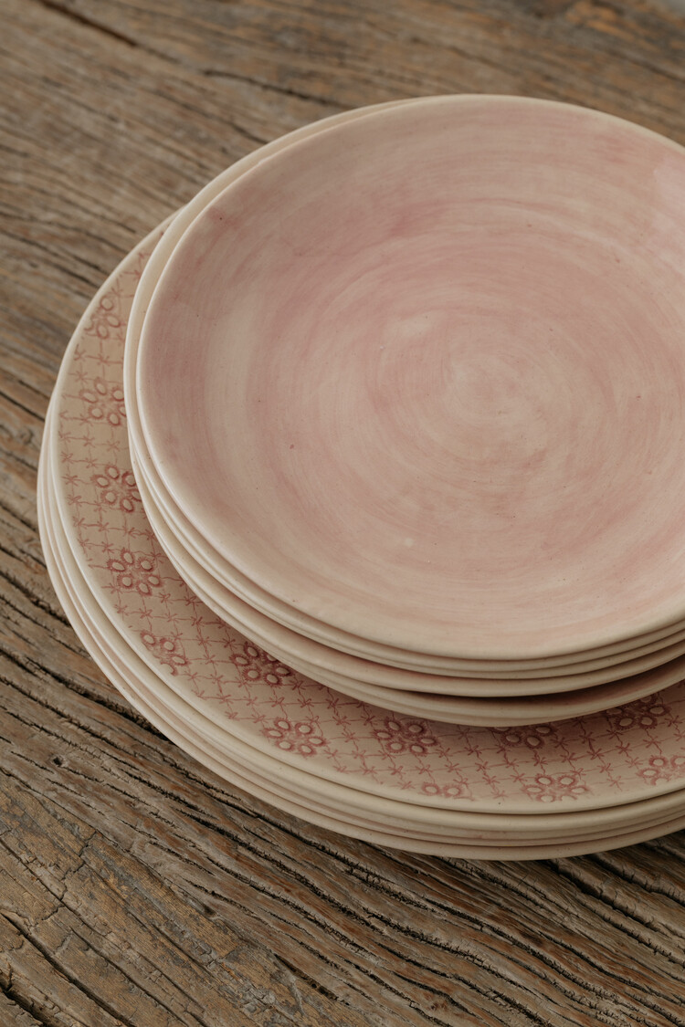Wonki Ware Dinner Plate Pink Plain