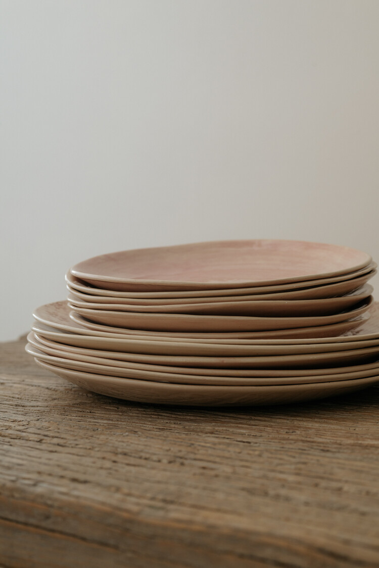 Wonki Ware Dinner Plate Pink Plain