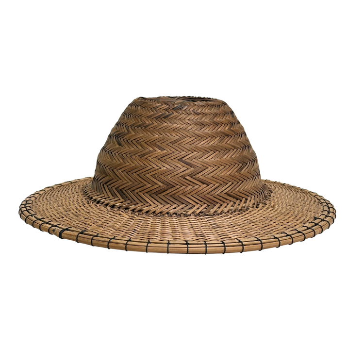Couleur Locale Vintage Bamboo Farmer Hat #1