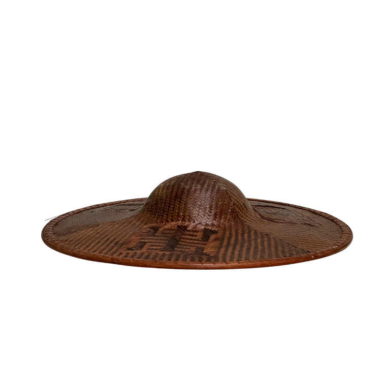 Couleur Locale Vintage Bamboo Farmer Hat #5